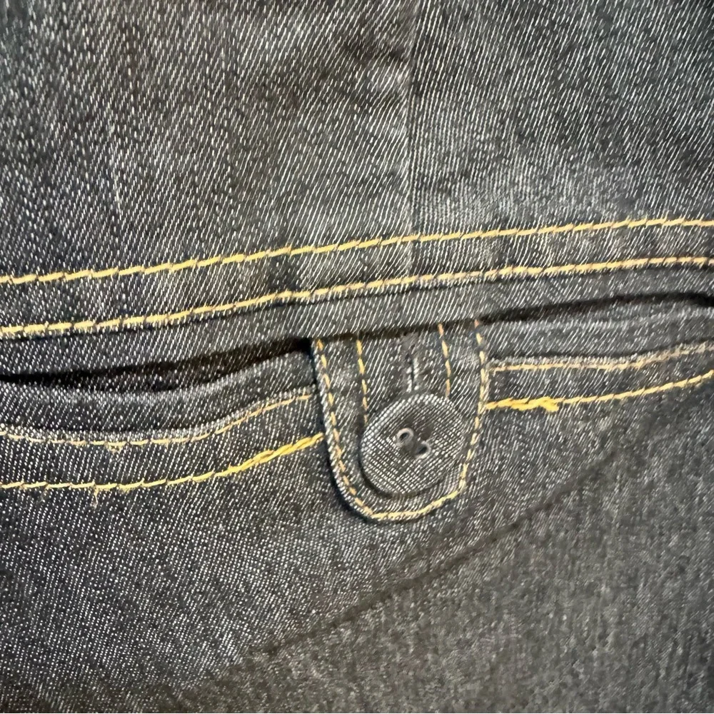 Larry Levine Black Jeans Stretch Size 10 Wide Leg Trousers